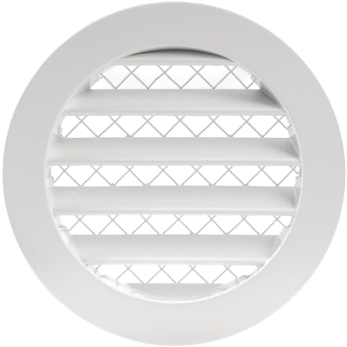 Repa Market 10 cm Weiß Lüftungsabdeckung – Aluminium – Industrielles rundes Lüftungsgitter – Metall Laibungslüftung mit Sieb – Netz – Runder Luftauslass oder Lufteinlass für Haus oder Garagenwand Repa Market 10 cm Weiß Lüftungsabdeckung – Aluminium – Industrielles rundes Lüftungsgitter – Metall Laibungslüftung mit Sieb – Netz – Runder Luftauslass oder Lufteinlass für Haus oder Garagenwand von Repa Market