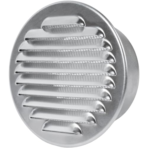 10,2 cm (4 Zoll) Universal-Lüftungsschlitzabdeckung aus Aluminium – Wandmontierbare Lüftungsschlitze, Gummidichtung – Stahldrahtsieb – Lufteinlass und Abluft-Soffit-Entlüftung von Repa Market