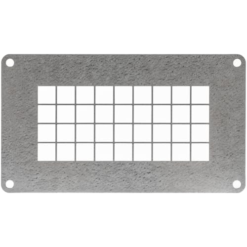 Repa Market 14 x 8 cm Verzinkter Stahl, rechteckig, kriechkeller Lüftungsgitter – Einlassauslass-Belüftungsschutz – universeller Metall-Luftzufuhr-Abluftschutz – langlebiges Kanalgitter von Repa Market