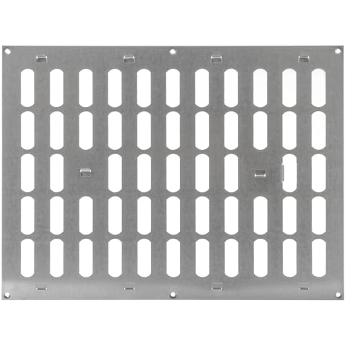 Repa Market 40 x 30 cm (Außenmaße) Rechteckig Metall Verzinkt Lüftungsgitter verstellbar - Einstellbar Belüftung Gitter Abdeckung für Innen und Aufen - Lüftungsgitter verschließbar 400 x 300 mm von Repa Market