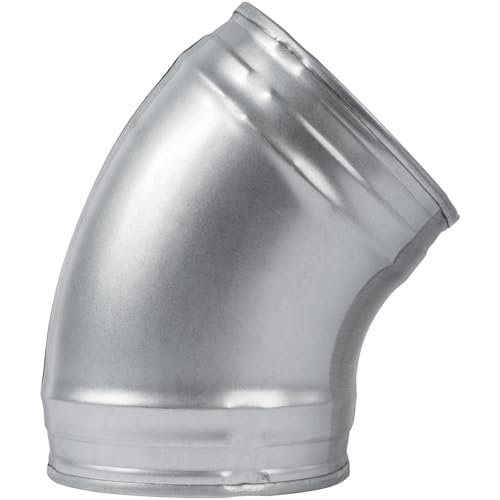 Repa Market 45 Grad Metall Lueftungsrohr Rohrbogen Verbindung - 125 mm Durchmesser - Winkel Rohrverbinder für Abluftschlauch, dunstabzugshaube - Abluftrohr Kanal Winkel adapter Repa Market 45 Grad Metall Lueftungsrohr Rohrbogen Verbindung - 125 mm Durchmesser - Winkel Rohrverbinder für Abluftschlauch, dunstabzugshaube - Abluftrohr Kanal Winkel adapter von Repa Market