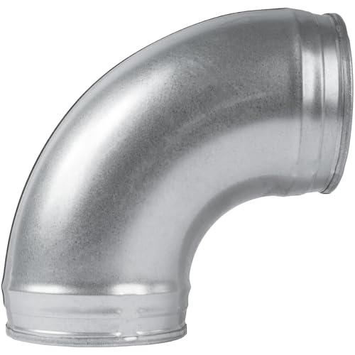 Repa Market 90 Grad Metall Lueftungsrohr Rohrbogen Verbindung - 125 mm Durchmesser - Winkel Rohrverbinder für Abluftschlauch, dunstabzugshaube - Abluftrohr Kanal Winkel adapter Repa Market 90 Grad Metall Lueftungsrohr Rohrbogen Verbindung - 125 mm Durchmesser - Winkel Rohrverbinder für Abluftschlauch, dunstabzugshaube - Abluftrohr Kanal Winkel adapter von Repa Market