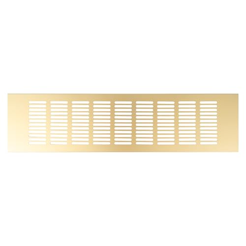 Repa Market Lüftungsgitter Gold 400 x 100mm – Aluminium Belüftungsgitter für Designer-Küche, Schränke, Tür und Möbel – Elegantes Lamellengitter – Hochwertige Lüftungslösung Repa Market Lüftungsgitter Gold 400 x 100mm – Aluminium Belüftungsgitter für Designer-Küche, Schränke, Tür und Möbel – Elegantes Lamellengitter – Hochwertige Lüftungslösung von Repa Market
