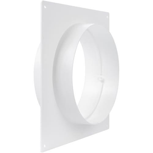 150 mm Kanalverbinder Flansch, Kunststoff gerader Rohrflansch für Heizung, Kühlung, Lüftungssystem (15 cm), Wandflansch für Klimaanlage, Abluftschlauch, Abluftrohr, Lüftungsrohr Verbindungsstueck von Repa Market