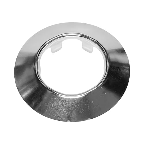 Sprinkler-Rosettenschürze, kurze Kegelrosette, verchromt, funktioniert mit Standard-401-Becher, kurzer Tasse und Nachrüstung, 2-teiliger Becher, Feuersprinkler-Schürze, 12 Stück Sprinkler-Rosettenschürze, kurze Kegelrosette, verchromt, funktioniert mit Standard-401-Becher, kurzer Tasse und Nachrüstung, 2-teiliger Becher, Feuersprinkler-Schürze, 12 Stück von RepelFire