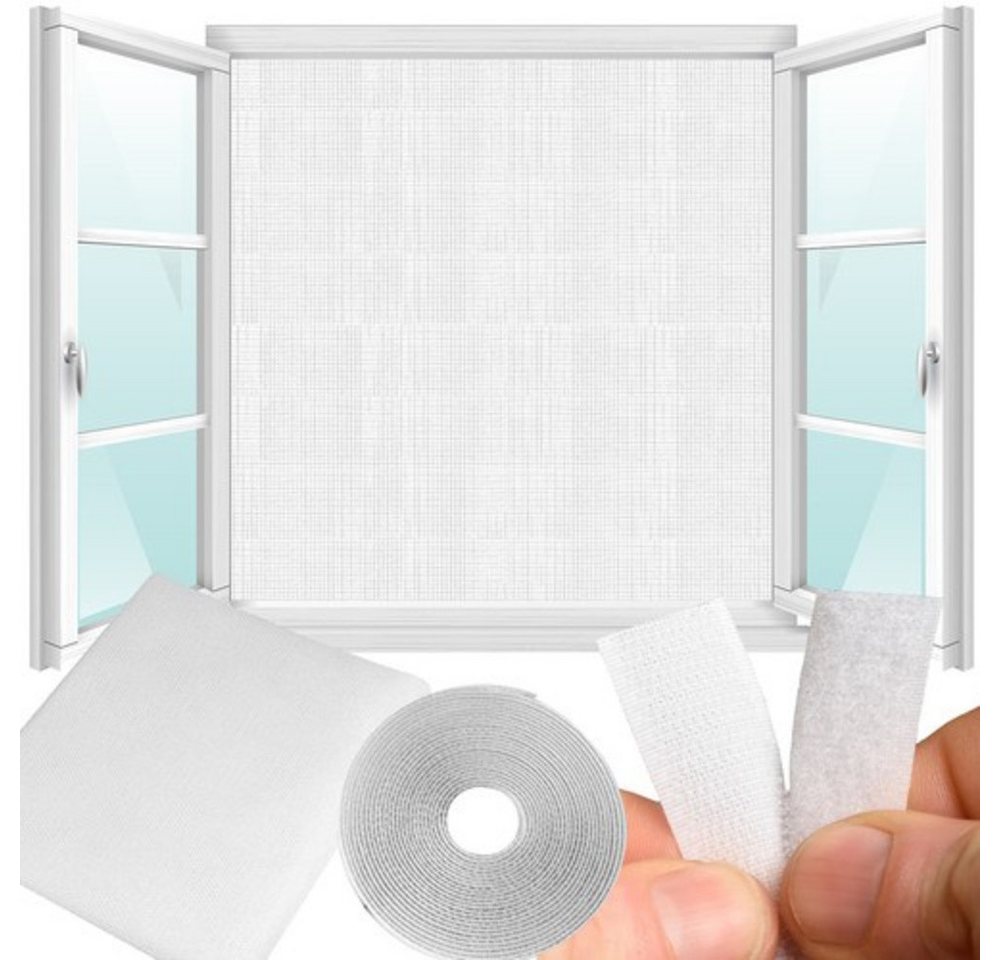 Repest Moskitonetz Fenster Insektenschutz (Spar-Set, 1 St., Klettband), rückstandsfreie Befestigung ohne Bohren oder Werkzeug. von Repest