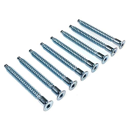 ReplacementScrews 8 Stück Regalschrauben kompatibel mit IKEA Teil 104321/104322 (KALLAX Regalschrauben) von ReplacementScrews