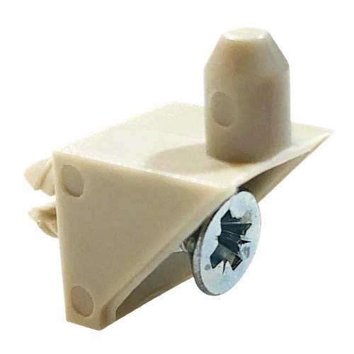 ReplacementScrews Beige Regalstützstifte kompatibel mit IKEA Teil 115344 (Pax, KOMPLEMENT) (4 Stück) von ReplacementScrews