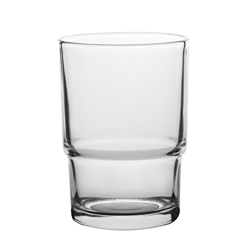 2 x Milchglas/transparentes Glas Zahnputzbecher Universal Ersatzteil für Badezimmer Zubehör durchsichtig von Replacing