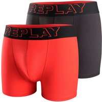 Replay Boxershorts "BOXER Style 2 T/C Cuff 3D logo 2pcs Box", (Packung, 2er-Pack) von Replay