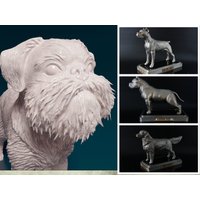 Personalisierte Brüsseler Griffon Hundestatue von ReplicaDogs