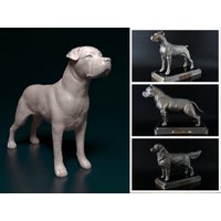 Personalisierte Cane Corso Uncropped Ears Hunde Statue von ReplicaDogs