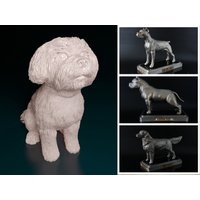 Personalisierte Malteser Hunde Statue von ReplicaDogs