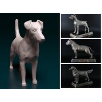 Personalisierte Smooth Fox Terrier Hundestatue von ReplicaDogs