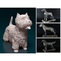 Personalisierte West Highland White Terrier Hundestatue von ReplicaDogs