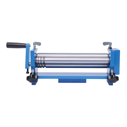 Rollenbiegemaschine,Manuelle Biegemaschine, Stahl Rundbiegegerät Walzenbiegegerät für Stahlplatten, Kupferplatten, Aluminiumplatten von Repomanda