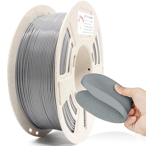 Reprapper 95A TPU Filament 1.75 mm Flexible TPU 3D Drucker Filament Maßgenauigkeit +/- 0.05mm 1kg Spule (2.2 LBS) Hohe Zähigkeit 3D Druck Filament für FDM 3D Drucker, TPU Grau von Reprapper