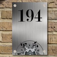 Nummernschild Familie, Hausnummer Metallschild, Outdoor Namensschild, Namensschild Für Haus, Haushaltsgeschenk, Einweihungsgeschenk, Gehöft von RepriseReply