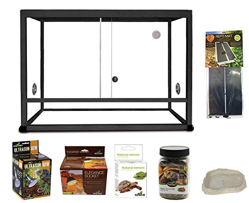 Reptiles Planet Elégance Kit Terrarium aus Aluminium für Schildkröte terrestrisch schwarz 100 x 45 x 50 cm Reptiles Planet Elégance Kit Terrarium aus Aluminium für Schildkröte terrestrisch schwarz 100 x 45 x 50 cm von Reptile Treasures