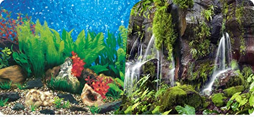 Reptiles-Planet Poster Waterfall Aquarium/Terrarium 2 Seiten 1, Rolle 15m, Höhe 80cm von Reptiles-Planet