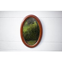 Vintage Spiegel, Wandspiegel, Ovaler Facettenspiegel, Wanddekoration, Spiegel von RepublicaVintage