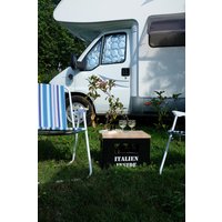 Hocker Fußball Tisch Getränkekisten Garten Italien Inside Schwarz Camping Bierkastensitz Bierkistensitz Sitzauflage Sitzbrett Holz von Requisitenfundus