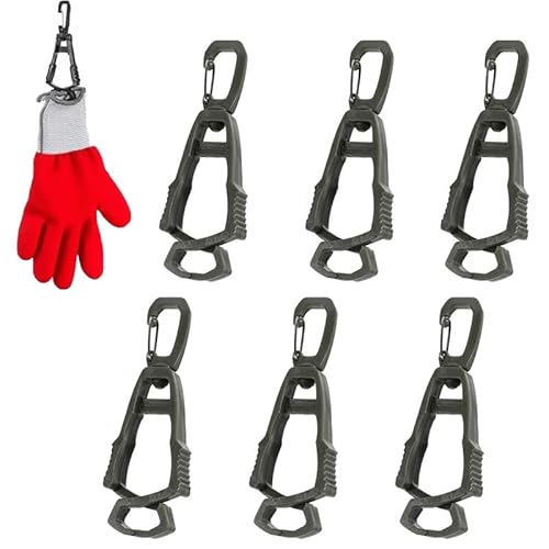 Reroon 6 Pcs Glove Clips for Golf Baseball Work | Powerful Bite Mitten Holder for Belt and Pants | Worker Hat And Glove Grabber Clip Improve Efficiency Safety Prevent Loss and Free Hands | Black Reroon 6 Pcs Glove Clips for Golf Baseball Work | Powerful Bite Mitten Holder for Belt and Pants | Worker Hat And Glove Grabber Clip Improve Efficiency Safety Prevent Loss and Free Hands | Black von Reroon