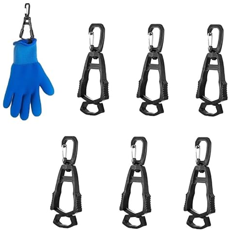 Reroon 6 Pcs Glove Clips for Golf Baseball Work | Powerful Bite Mitten Holder for Belt and Pants | Worker Hat And Glove Grabber Clip Improve Efficiency Safety Prevent Loss and Free Hands | Black Reroon 6 Pcs Glove Clips for Golf Baseball Work | Powerful Bite Mitten Holder for Belt and Pants | Worker Hat And Glove Grabber Clip Improve Efficiency Safety Prevent Loss and Free Hands | Black von Reroon