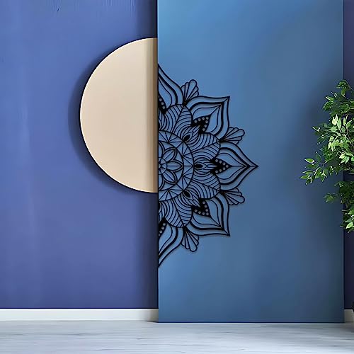 Große Metall Mandala Wanddekoration, einzigartige Lotusblume Wandkunst, geeignet für Büro und Haus Innen- und Außendekoration… von Resama