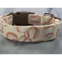 Creme Baseball-Hundehalsband von RescueMeCollars