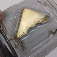 Gold Ecken Massiv Messing Rahmen Metall Schützer Polsterung Zimmerei Hardware Teile Stamm Enden Apotheker Kommode Box Diy Projekt von ReservedForRoyalty