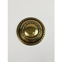 Paar Volant Vorhang Raffhalter Fenster Rund Gold Messing Wand Medaillon Regency Kranzdesigner Präsidentenvorhanghaken Halter Halterung von ReservedForRoyalty