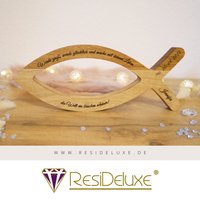 Taufe Fisch Holz Mit Namen Personalisiert Geschenk Kommunion Konfirmation Firmung Christenfisch Ichthys Religiöse Geschenke Geburt Holzfisch von ResiDeluxe