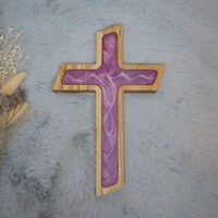 Wandkreuz Modern Taufkreuz Kinderkreuz Taufgeschenk Gravur Geschenk Geburt Taufe Personalisiert Kommunion Mädchen Junge von ResiDeluxe