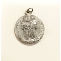 Antike Pilger Medaille Gnadenbild Ettal Charm 1900S Pilgrim Medal Jugendstil Versilbert von Residenzler