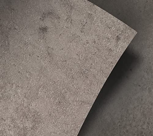 Resimdo Premium Industrial (Middle Concrete Beton, 1m x 1,22m) Klebefolie Fliesenfolie Möbelfolie Industriestandard Antibakteriell Wasserfest Robust Wiederablösbar von Resimdo