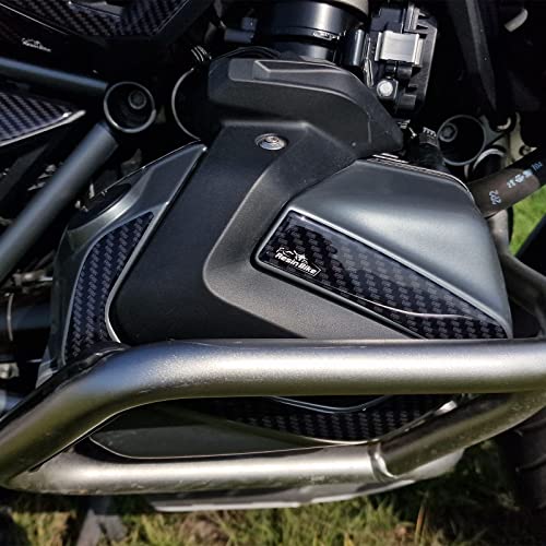 Resin Bike Aufkleber Kompatibel mit BMW R 1250 GS - R 1250 GS Adventure Motorrad Motorschutz Harz 3D Aufkleber Dreifach Schwarz - Hp - Trophy - Rallye 2021 2023 von Resin Bike