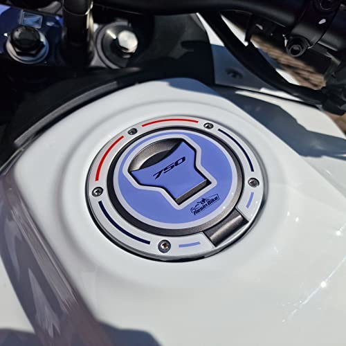 Resin Bike Aufkleber Kompatibel mit Honda Transalp XL 750 2023-2025 Motorrad Tankdeckel Schutz vor Stößen und Kratzern. Harz 3D Aufkleber von Resin Bike