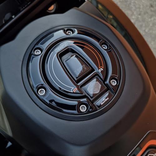 Resin Bike Aufkleber Motorrad Kompatibel Mit Harley Davidson Pan America 2020-2025. Schutz Motorrad Tankdeckelschutz vor Stößen und Kratzern. Aufklebersatz 3D-Harzklebstoff - Stickers Made in Italy von Resin Bike