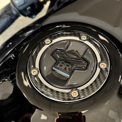 Resin Bike Aufkleber Motorrad Kompatibel Mit Suzuki GSX 8R 2024 Carboon Look. Schutz Motorrad Tankdeckelschutz vor Stößen und Kratzern. Aufklebersatz 3D-Harzklebstoff - Stickers Made in Italy von Resin Bike