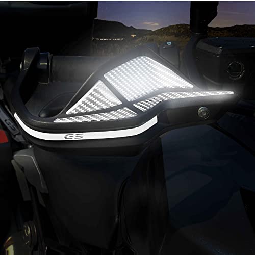 Resin Bike Aufkleber Motorrad Reflektoren Kompatibel Mit BMW R 1250 GS Triple Black 2021 2022. Schutz Motorrad Handschutz Die Reflect La Luce. Aufkleber 3D mit Harz Beschichtet für GS 1250 von Resin Bike