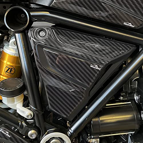 Resin Bike Aufkleber für Motorrad Kompatibel mit Bmw R 1250 GS Adventure Triple Black 2020 2021. Seitliche Schutzabdeckungen des Luftfiltergehäuses vor Stößen.Paar 3D-Harzklebstoffaufkleber - Stickers von Resin Bike