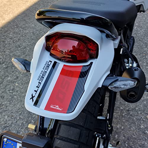 Resin Bike Aufkleber für Motorrad Kompatibel mit Ducati DesertX 2022-2025. Heckschutz vor Stößen und Kratzern. 3D-Harzklebstoff. Motorrad-Gadget – Stickers - Made in Italy von Resin Bike