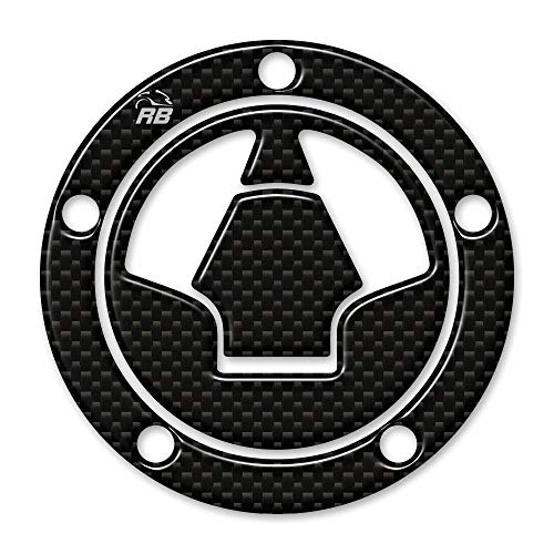 Resin Bike Aufkleber für Motorrad Kompatibel mit Kawasaki Verschiedene Modelle ab 2006. Tankdeckelschutz mit 5 Löchern vor Stößen und Kratzern. 3D-Harzklebstoff Hergestellt in Italien - Stickers von Resin Bike
