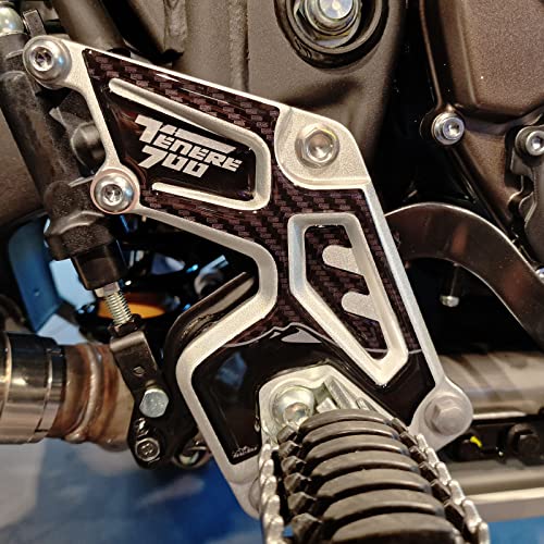Resin Bike Aufkleber für Motorrad Kompatibel mit Yamaha Tenere 700 2023 2022. Einstiegsleistenschutz vor Stößen und Kratzern. Paar 3D-Harzklebstoff - Stickers - Made in Italy von Resin Bike