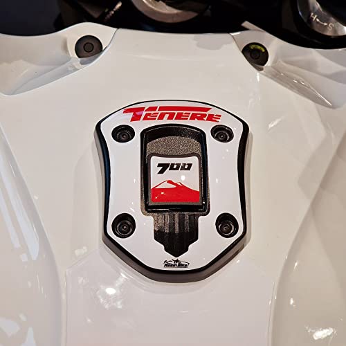 Resin Bike Aufkleber für Motorrad Kompatibel mit Yamaha Tenere 700 Rally Edition 2023 2022. Tankdeckelschutz vor Stößen und Kratzern. 3D-Harzklebstoff - Stickers - Made in Italy von Resin Bike