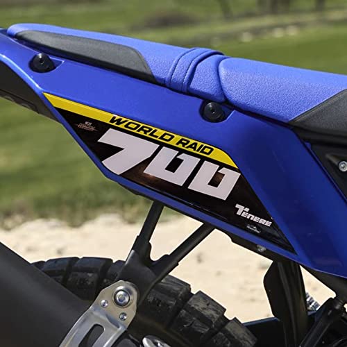 Resin Bike Aufkleber für Motorrad Kompatibel mit Yamaha Tenere 700 World Raid 2022-2025. Seitenschutzgitter vor Stößen und Kratzern. Paar 3D-Harzklebstoff - Stickers - Made in Italy von Resin Bike