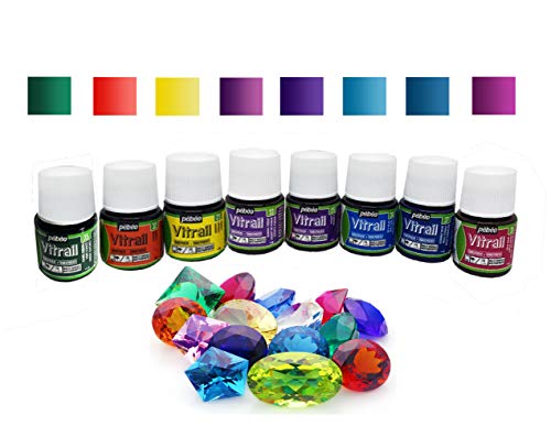 Set mit 8 Farben Vitrail transluzent Effekt x 45 ml: Die neue Reihe glasklarer Farben für Epoxidharz Set mit 8 Farben Vitrail transluzent Effekt x 45 ml: Die neue Reihe glasklarer Farben für Epoxidharz von Resin Pro