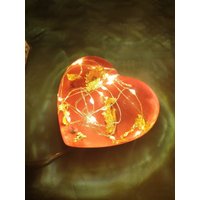 Süßes Beleuchtetes Herz Aus Epoxidharz von ResinSH