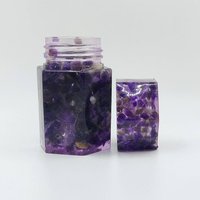 Crushed Amethyst Glas - Aufbewahrungsglas Mit Deckel Organisationsbehälter Wohnkultur Geschenke Für Sie Schmuck Organisation Geburtstagsgeschenk von ResinateByChanel